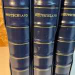 3 Dt. Post / Leuchtturm Ringbinder und Schuber blau Exklusiv 13 Ring