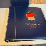 3 Dt. Post / Leuchtturm Ringbinder und Schuber blau Exklusiv 13 Ring
