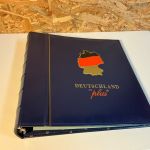 3 Dt. Post / Leuchtturm Ringbinder und Schuber blau Exklusiv 13 Ring