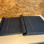 2 Leuchtturm Klemmbinder blau mit Aufdruck Deutsches Reich