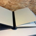 2 Leuchtturm Klemmbinder blau mit Aufdruck Deutsches Reich