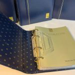 Dt. Post 5 ETB Alben mit Jahreszahlen am Rücken