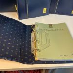 Dt. Post 5 ETB Alben mit Jahreszahlen am Rücken