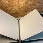 2 Leuchtturm Klemmbinder grün mit Aufdruck Cept