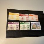 Gibraltar 6 verschiedene MH / Markentäschchen postfrisch