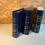 Dt. Post 3 ETB Alben mit Jahreszahlen am Rücken