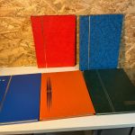 5 Einsteckalben mit 16 geteilten Seiten