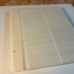 25 Kabe Astra Blätter mit 11 Streifen geteilt weiß