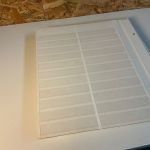 25 Kabe Astra Blätter mit 11 Streifen geteilt weiß