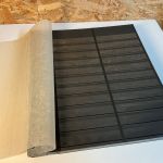 25 Kabe Astra schwarz / Klarsichtstreifen geteilt