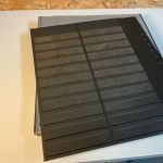 25 Kabe Astra schwarz / Klarsichtstreifen geteilt