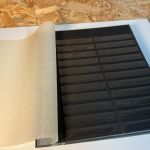 25 Kabe Astra schwarz / Klarsichtstreifen geteilt