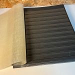 25 Kabe Astra Blätter schwarz / Klarsichtstreifen ungeteilt