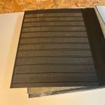 25 Kabe Astra Blätter schwarz / Klarsichtstreifen ungeteilt