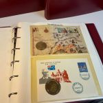 Numisbriefe, 4 bändige Sammlung mit über 95 Stück