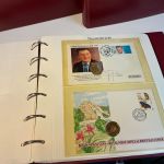 Numisbriefe, 4 bändige Sammlung mit über 95 Stück