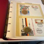 Numisbriefe, 4 bändige Sammlung mit über 95 Stück