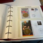 Numisbriefe, 4 bändige Sammlung mit über 95 Stück