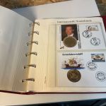 Numisbriefe, 4 bändige Sammlung mit über 95 Stück