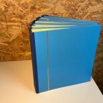 5 Schaubek Schraubdecken hellblau leicht fleckig
