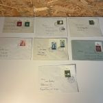 Bund Ecken Eckrandstücke auf FDC 50er Jahre