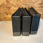 3 Kobra Briefalben in schwarz
