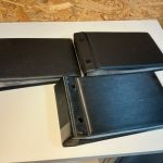 3 Kobra Briefalben in schwarz