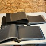 3 Kobra Briefalben in schwarz