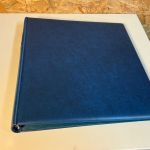 3 Lindner Binder blau mit Schuber leer