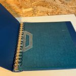 3 Lindner Binder blau mit Schuber leer