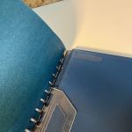3 Lindner Binder blau mit Schuber leer