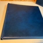 3 Lindner Binder blau mit Schuber leer