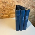 3 Lindner Ringbinder klein blau für ETB / Postkarten