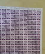 Bund 349x Bogen postfrisch mit Druckerzeichen 12