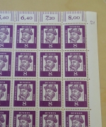 Bund 349x Bogen postfrisch mit Druckerzeichen 12