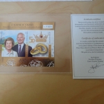 Liechtenstein 2017 Block 29 B ungezähnt Goldene Hochzeit, Auflage nur 1250 Stück