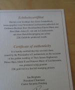 Liechtenstein 2017 Block 29 B ungezähnt Goldene Hochzeit, Auflage nur 1250 Stück