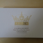 Liechtenstein 2017 Block 29 B ungezähnt Goldene Hochzeit, Auflage nur 1250 Stück