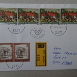 Österreich P498 Schloß Spielfeld als Ganzsachenausschnitt verwendet