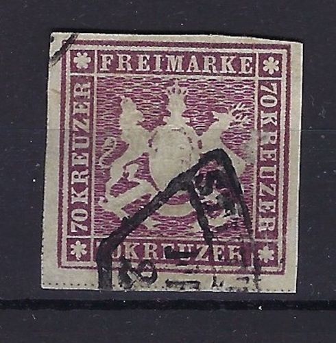 C) Württemberg Mi 42 ° signiert, voll- breitrandig ME 5.000€