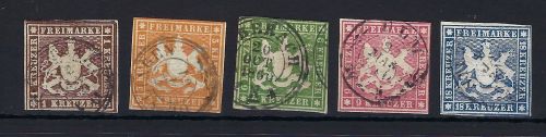C) Württemberg Mi 11-15 °, 15 signiert, ME 2.188€