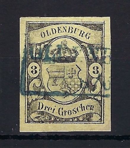 C) Oldenburg Mi 8 ° vollrandig, gepr. Engel BPP, ME 750€
