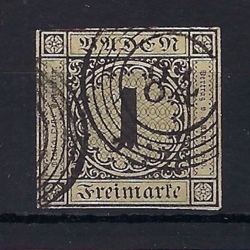 C) Baden Mi 1 a ° doppelt gep. Georg Bühler, ME 1.000€
