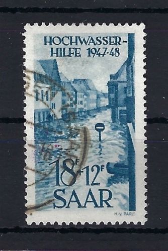 Saarland Saarland Mi 257 ° gepr. Ney BPP, aus Hochwasserhilfe-Satz