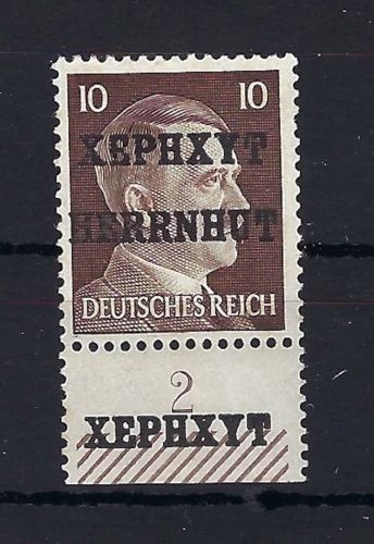 Lokalausgaben Herrnhut 10 Pfg. gepr. Zierer BPP, Mängel