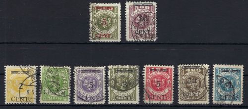 Memel / Klaipeda Mi 174-182 °, teils gepr. Dr. Petersen BPP, ME 260€