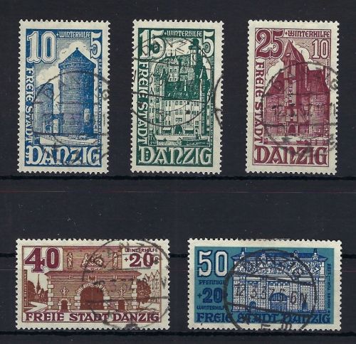 Danzig Mi 262-266 °, ME 60€