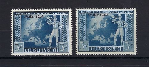 DR Mi 823 ** (2) mit PF II und III, ME 180€