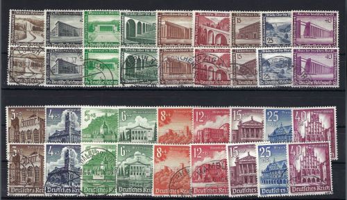 DR Mi 634-642, 751-759 ** und °,ME 159€, WHW 1936+1940