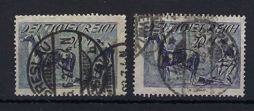 DR Mi 176 a / b °, geprüft Infla Berlin, ME 93,50€